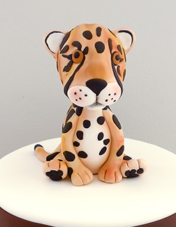 Cheetah kids birthday cakes